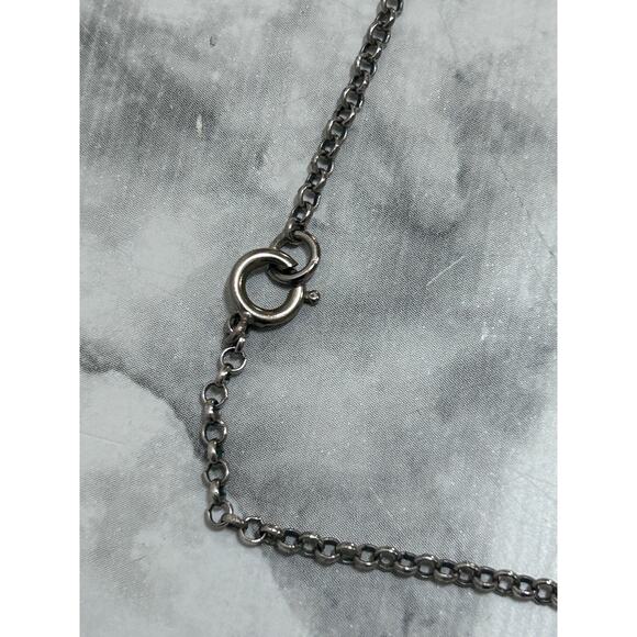 VTG Mid Century Pewter Viking Pendant Norway Boat Necklace Sign Eivind Hillestad - Picture 7 of 9